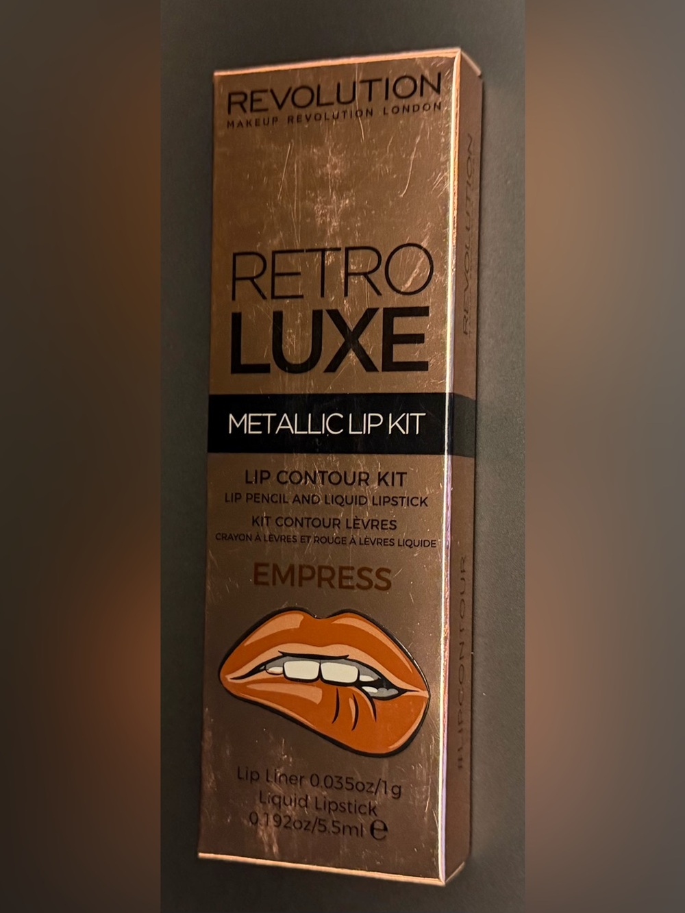 Revolution Retro Luxe Metallic Lip Kit